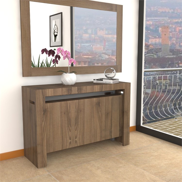 Extensible console Mercurio XXL with extensions-rack in Consolle