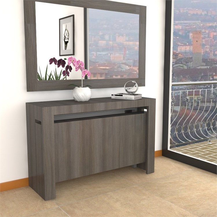 Extensible console Mercurio XXL with extensions-rack in Consolle