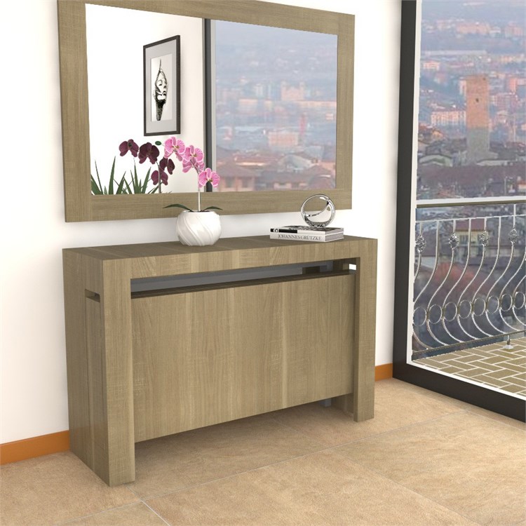 Extensible console Mercurio XXL with extensions-rack in Consolle