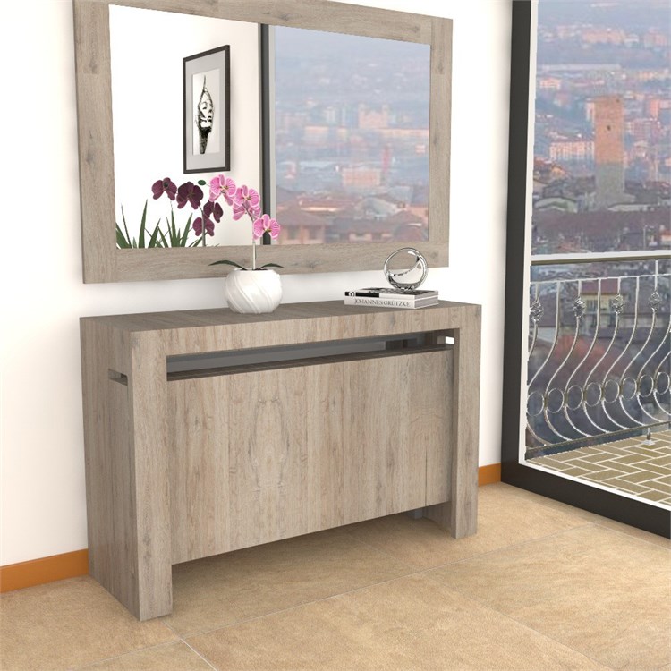 Extensible console Mercurio XXL with extensions-rack in Consolle