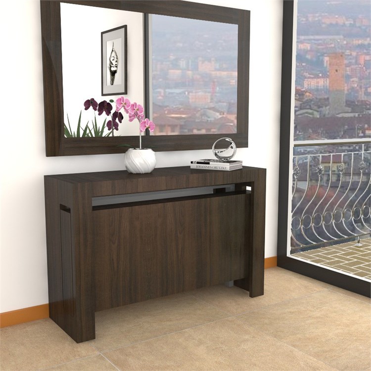 Extensible console Mercurio XXL with extensions-rack in Consolle