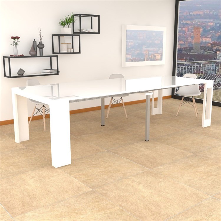 Extensible console Mercurio XXL with extensions-rack in Consolle