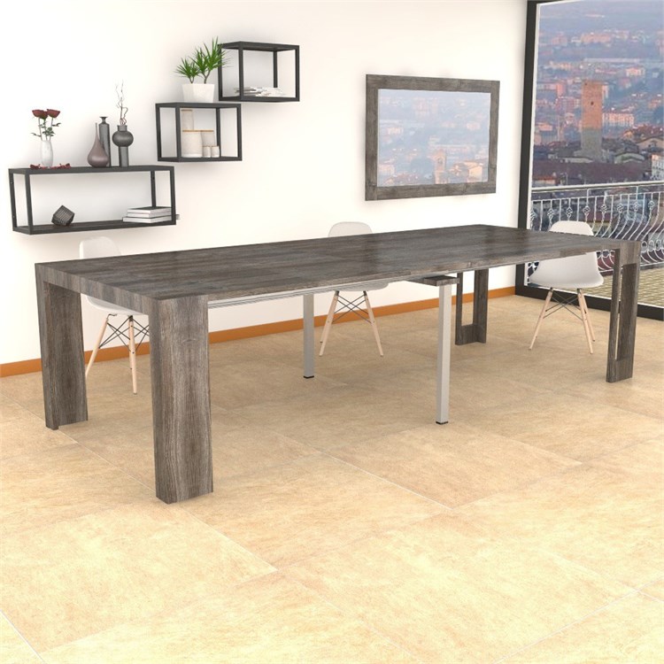 Extensible console Mercurio XXL with extensions-rack in Consolle