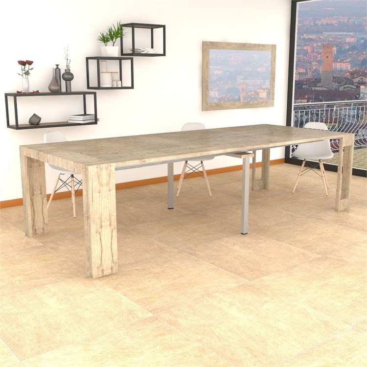 Extensible console Mercurio XXL with extensions-rack in Consolle