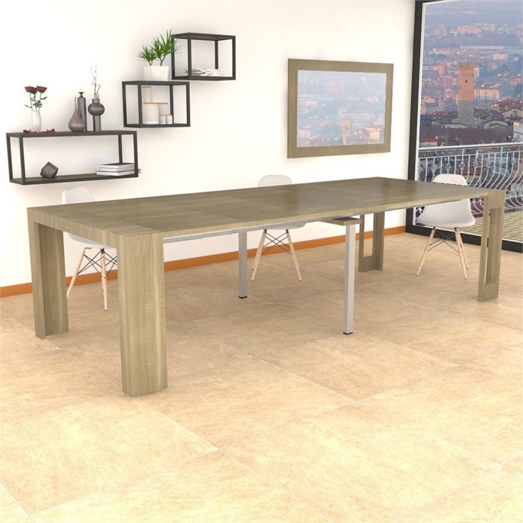 Extensible console Mercurio XXL with extensions-rack in Consolle