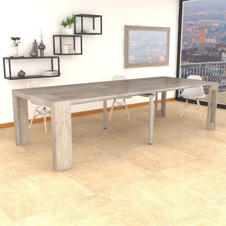 Extensible console Mercurio XXL with extensions-rack in Consolle