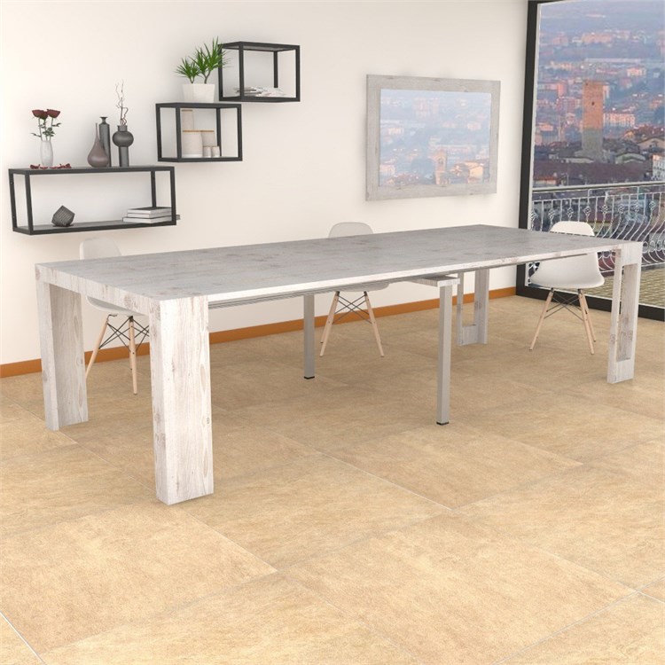 Extensible console Mercurio XXL with extensions-rack in Consolle