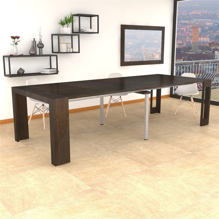 Extensible console Mercurio XXL with extensions-rack in Consolle