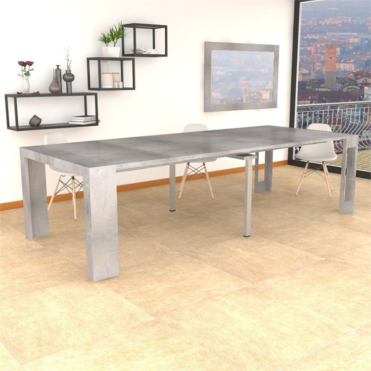 Extensible console Mercurio XXL with extensions-rack in Consolle