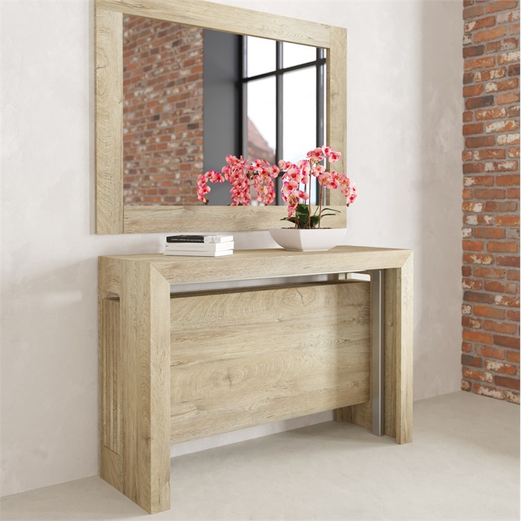 Extensible console Mercurio XXL with extensions-rack in Consolle