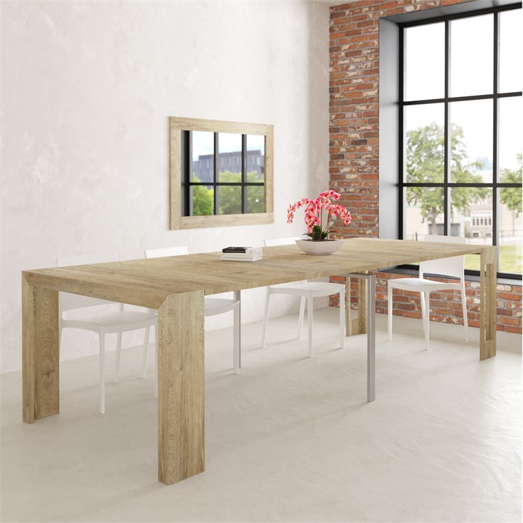 Extensible console Mercurio XXL with extensions-rack in Consolle