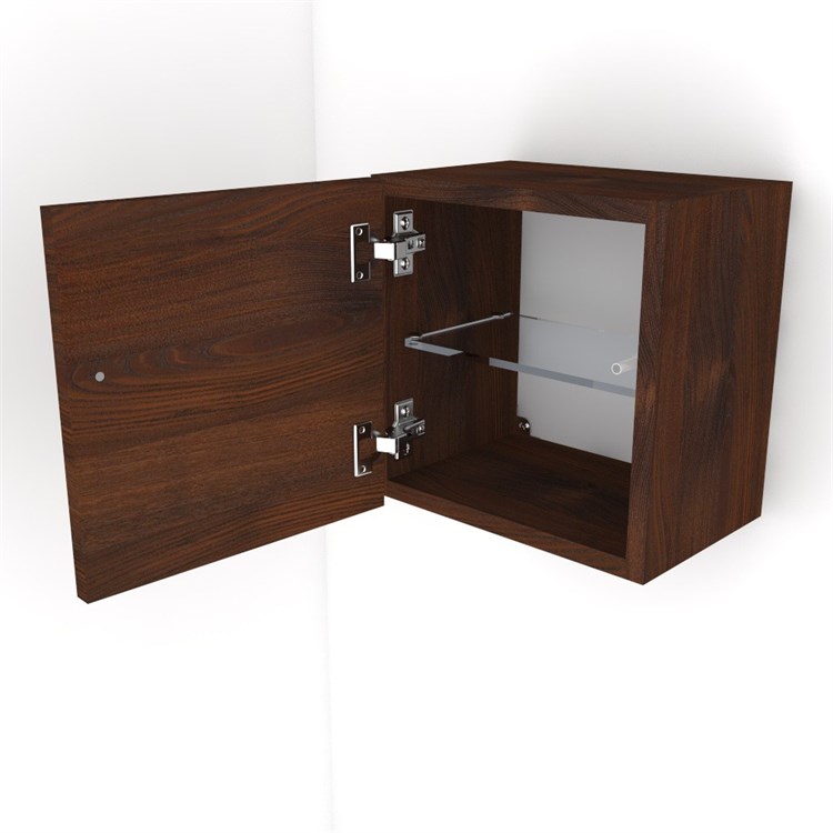 Cubi da parete con anta in legno massello in Complementi d'arredo