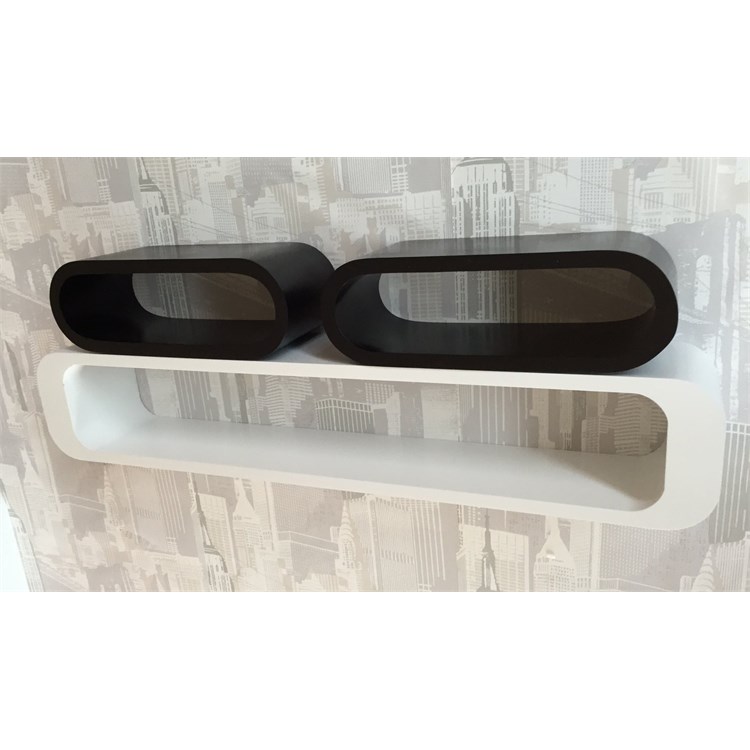 Oval Wall Cubes in Shelf brackets and Supports