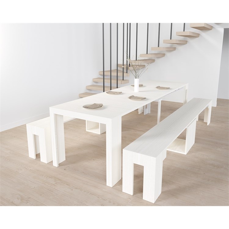 Kit console Mercurio + Banc Candy – extensibles 300cm in Consolle