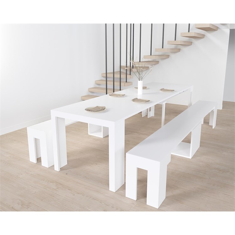 Kit console Mercurio + Banc Candy – extensibles 300cm in Consolle