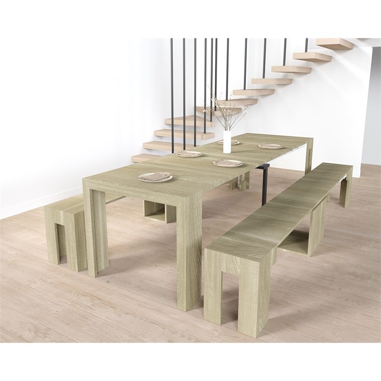 Kit console Mercurio + Banc Candy – extensibles 300cm in Consolle