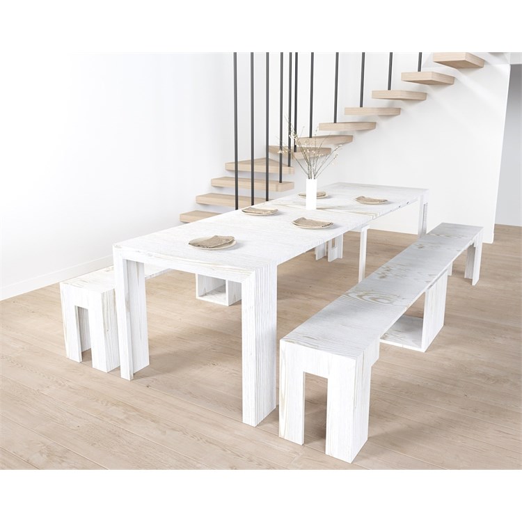 Kit console Mercurio + Banc Candy – extensibles 300cm in Consolle