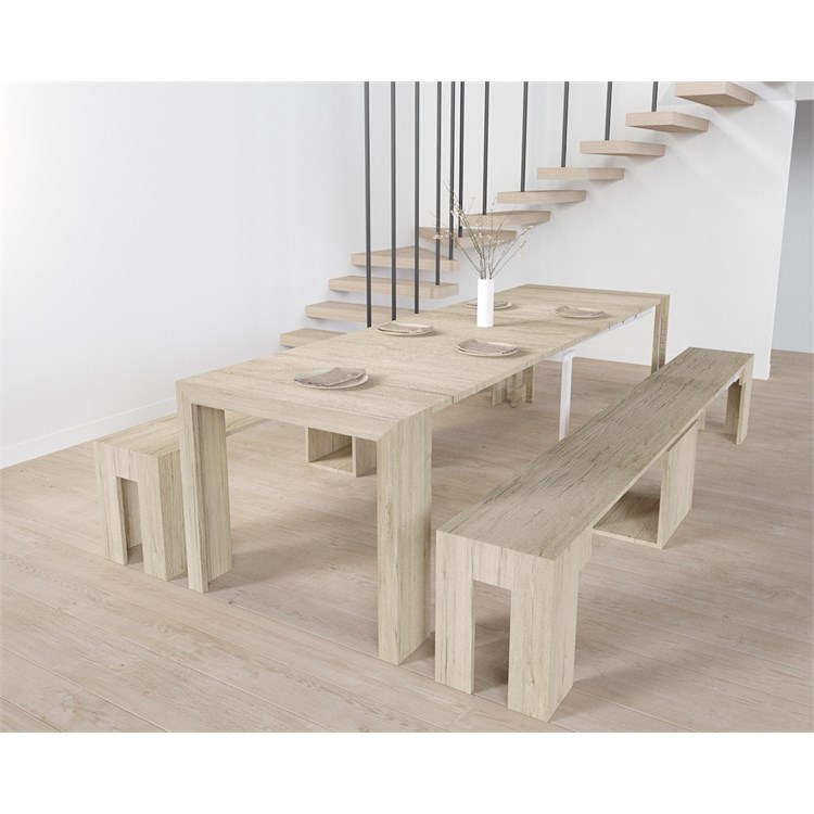 Kit console Mercurio + Banc Candy – extensibles 300cm in Consolle