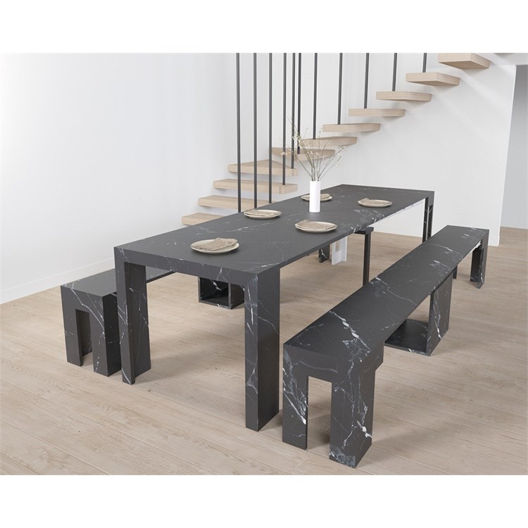 Kit console Mercurio + Banc Candy – extensibles 300cm in Consolle