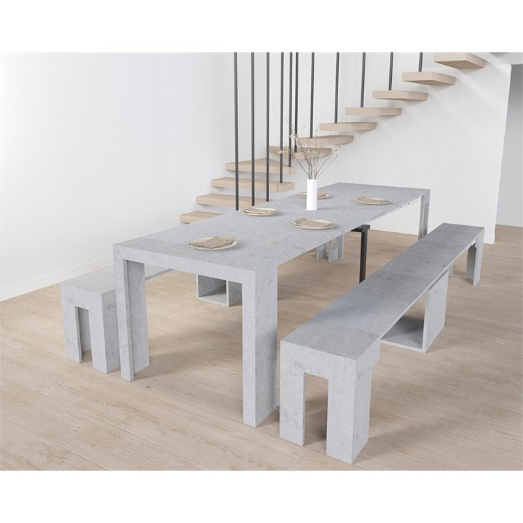 Kit console Mercurio + Banc Candy – extensibles 300cm in Consolle