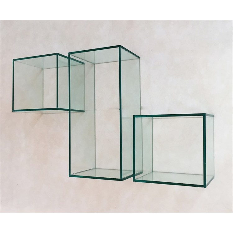 Etagere cube en verre