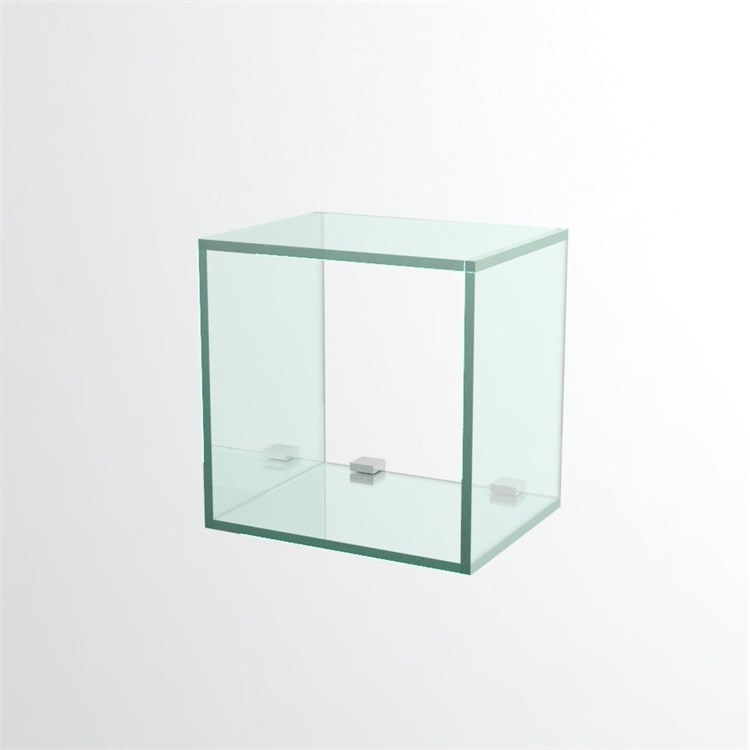 Wall glass cubes in Shelf brackets and Supports