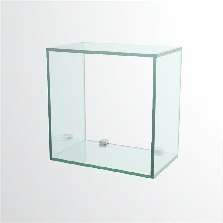Wall glass cubes in Shelf brackets and Supports