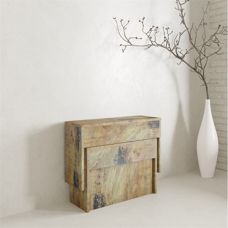 Karen extendable bench with extension holder in Consolle