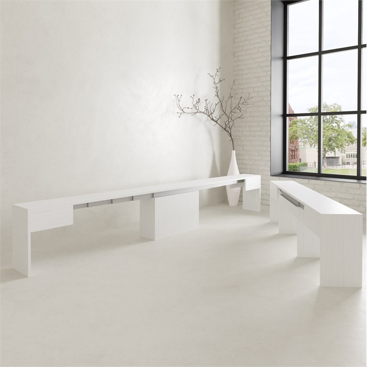 Karen extendable bench with extension holder in Consolle