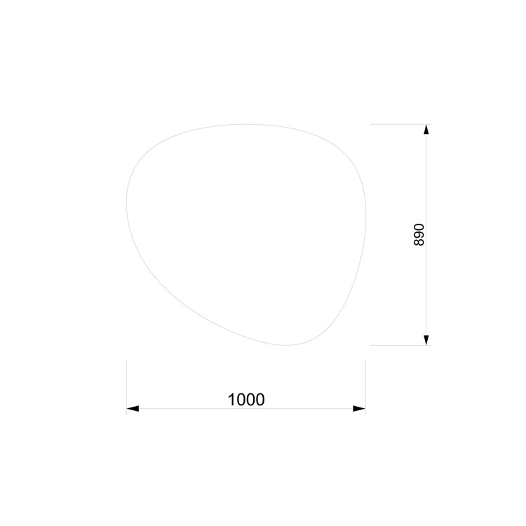 Specchio da parete Goccia in Arredo bagno