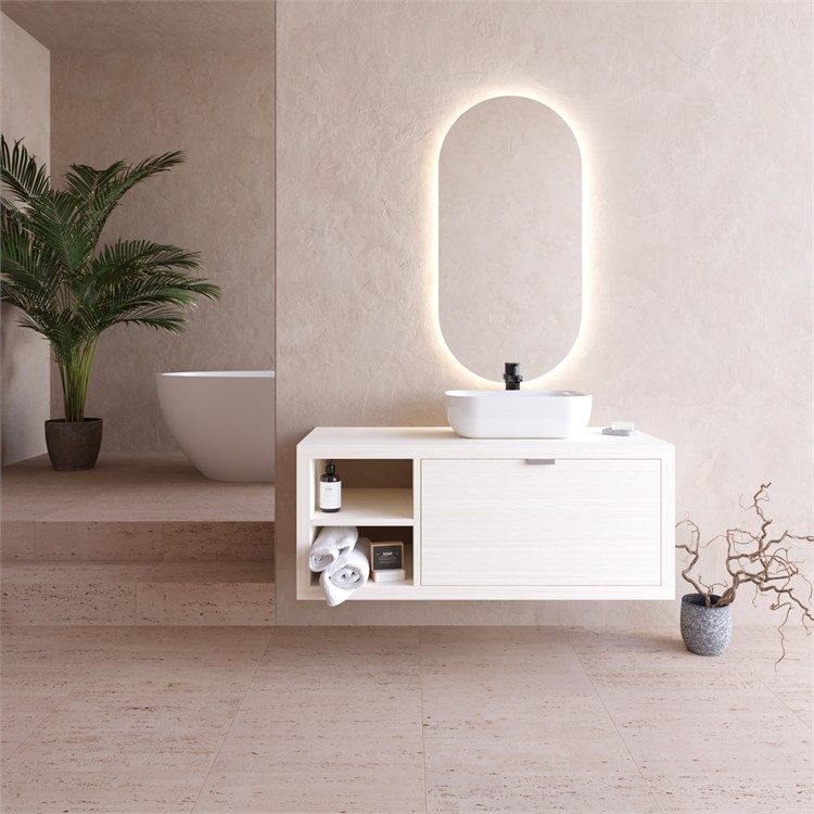 Specchio da parete Dhone in Arredo bagno