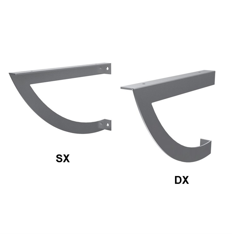 Rounded Shelf Brackets for wash basin shelf