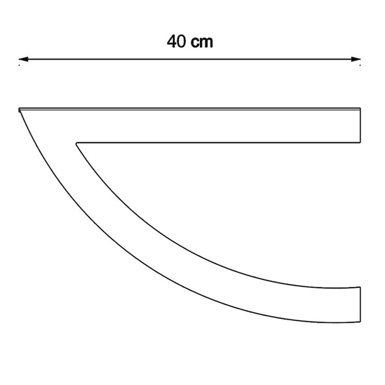 Support arrondie console salle de bain in Meubles salle de bains