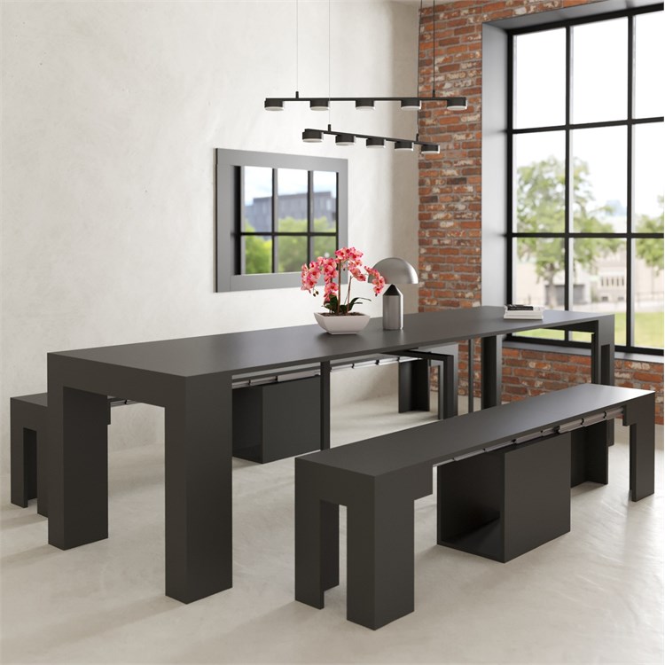 copy of Extensible console Kilika in laminated wood folding in Consolle