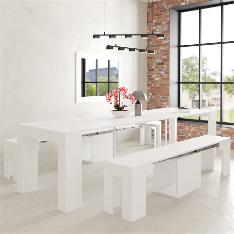 copy of Extensible console Kilika in laminated wood folding in Consolle