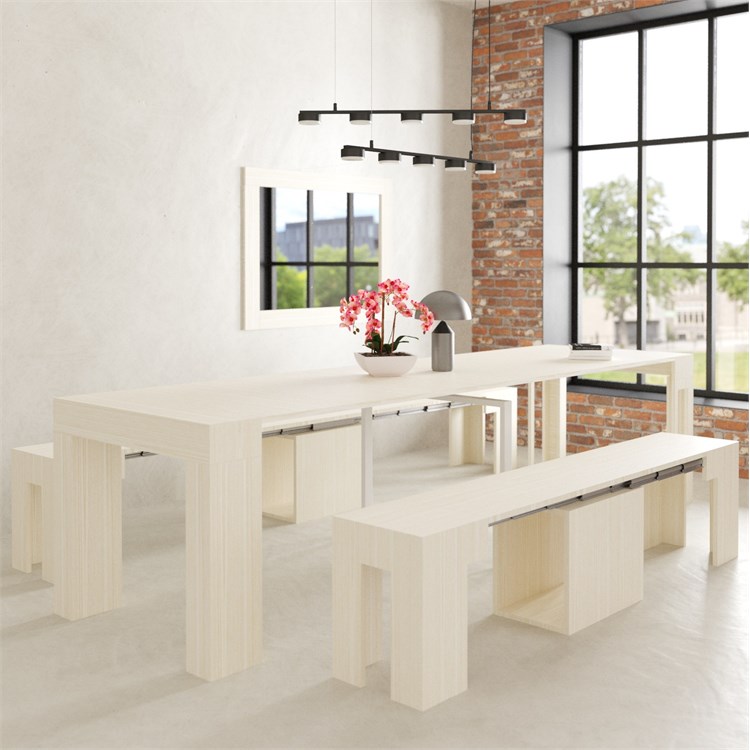 copy of Extensible console Kilika in laminated wood folding in Consolle