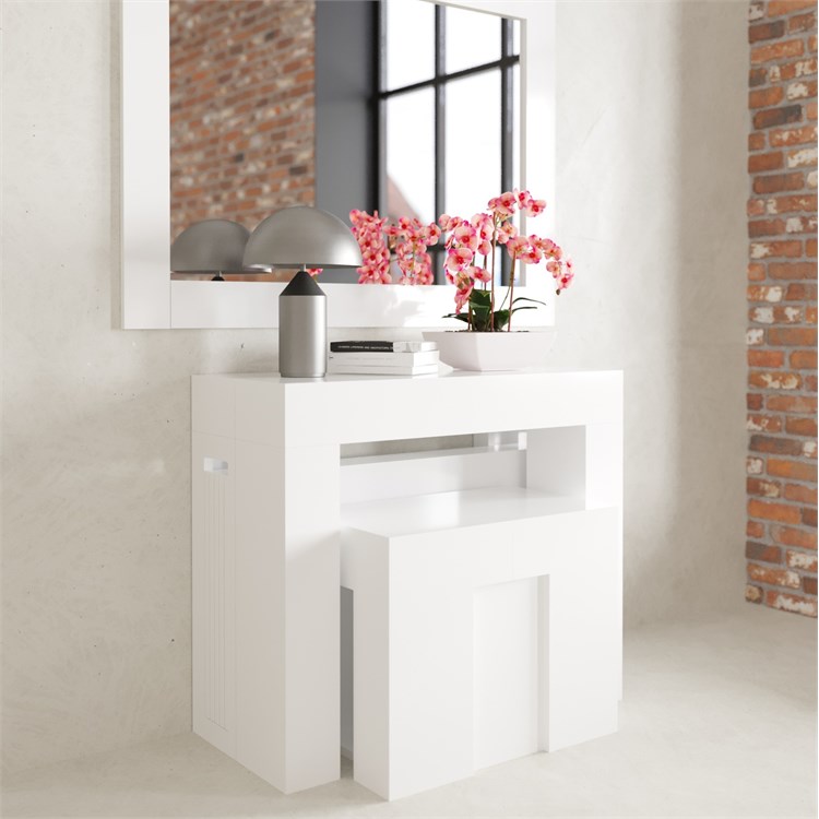 copy of Extensible console Kilika in laminated wood folding in Consolle