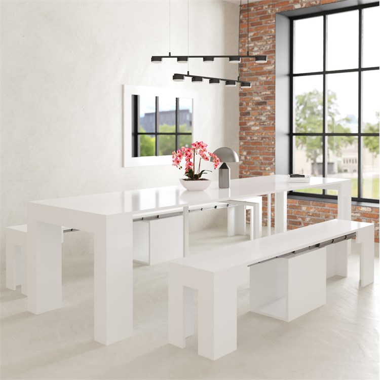 copy of Extensible console Kilika in laminated wood folding in Consolle