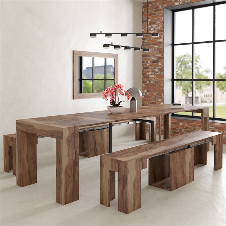 copy of Extensible console Kilika in laminated wood folding in Consolle