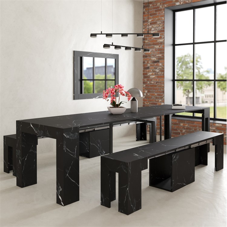 copy of Extensible console Kilika in laminated wood folding in Consolle