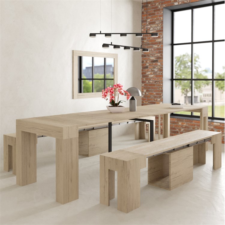 copy of Extensible console Kilika in laminated wood folding in Consolle