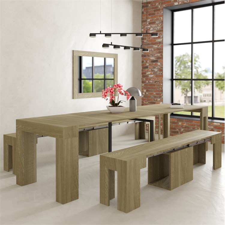 copy of Extensible console Kilika in laminated wood folding in Consolle