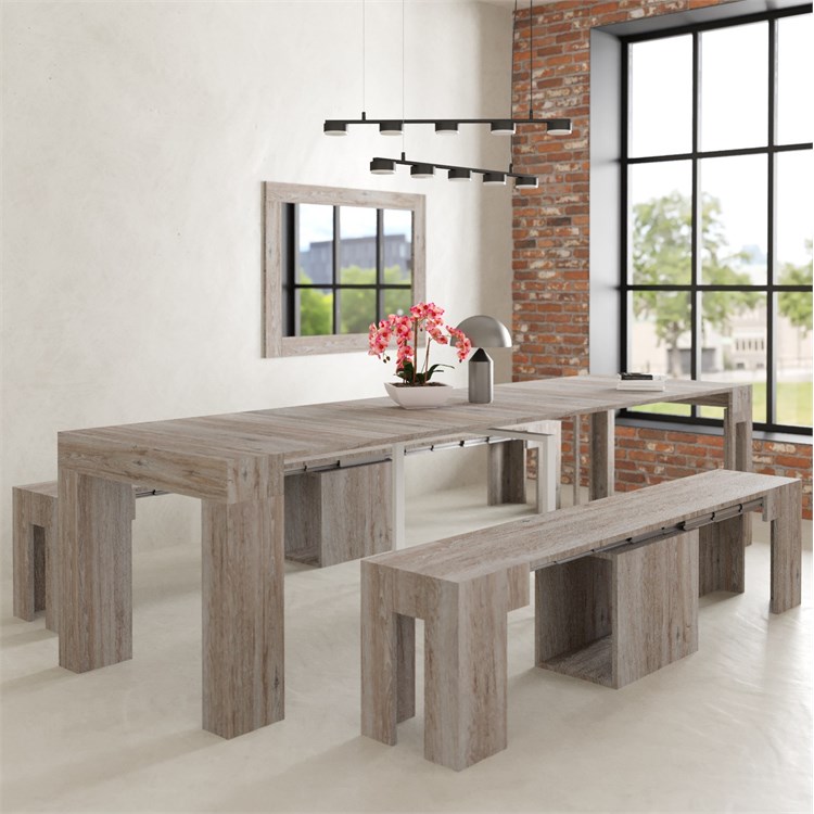 copy of Extensible console Kilika in laminated wood folding in Consolle