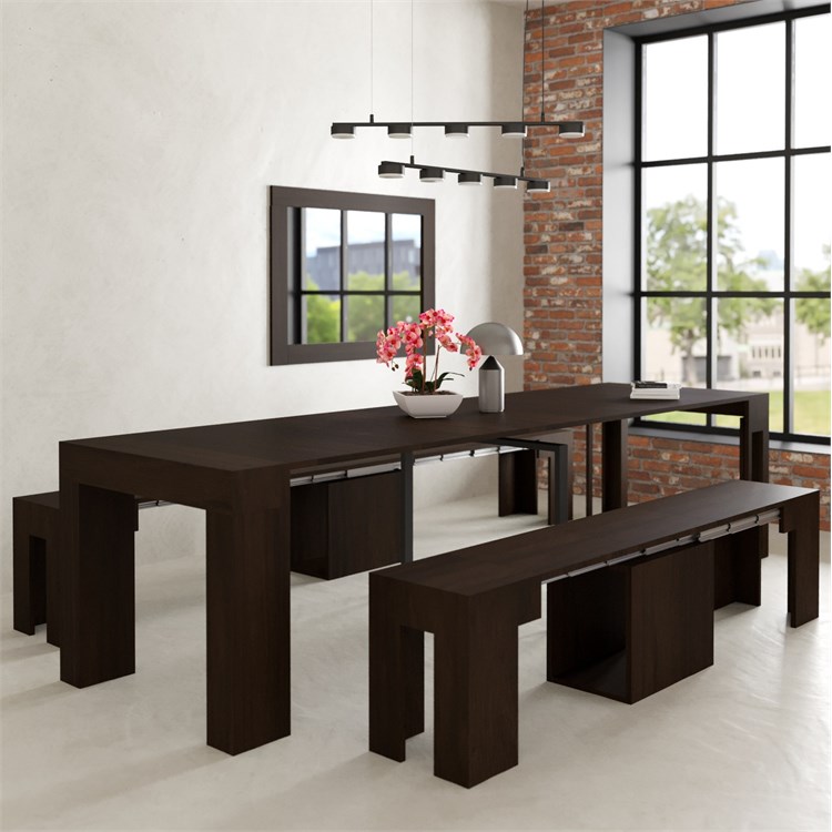 copy of Extensible console Kilika in laminated wood folding in Consolle