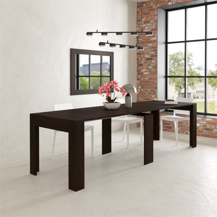 Consolle allungabile Luna con porta prolunghe in 