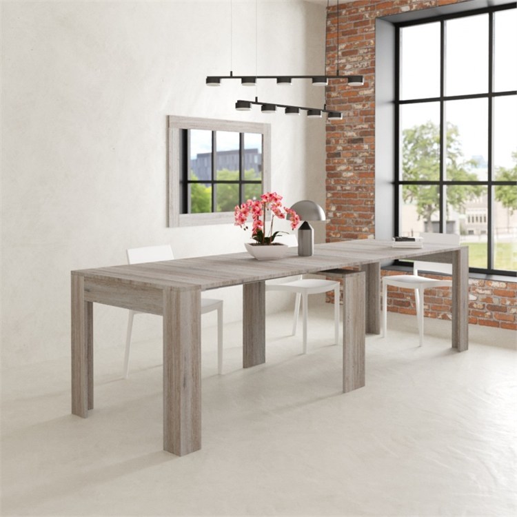 Consolle allungabile Luna con porta prolunghe in 