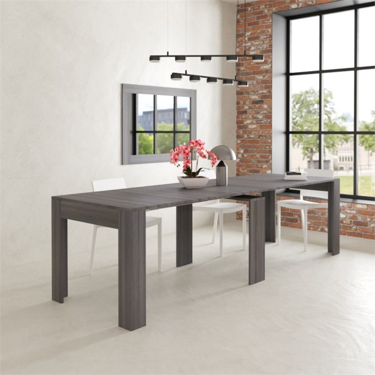 Consolle allungabile Luna con porta prolunghe in 